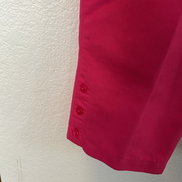 💗HOT PINK ANKLE LENGTH PANTS SZ L 32Wx20L BY BLAIR NWOT EXCELLENT CONDITION! - Picture 2 of 5